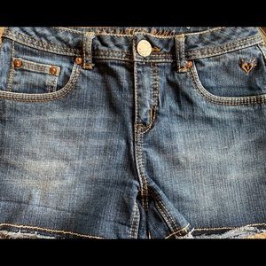 Blue jean shorts